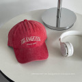 6 Panels Cap bedruckte Logo Baseball bestickter Hut